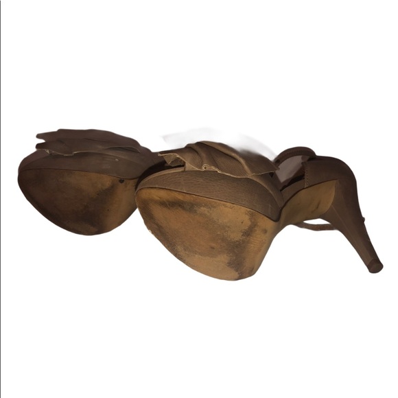 Zara Nude 3.5” Heels with Bow Sz 9.5 (40) - Picture 6 of 7